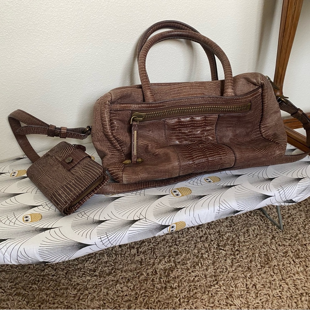 Allsaints rally bowling small bag and wallet